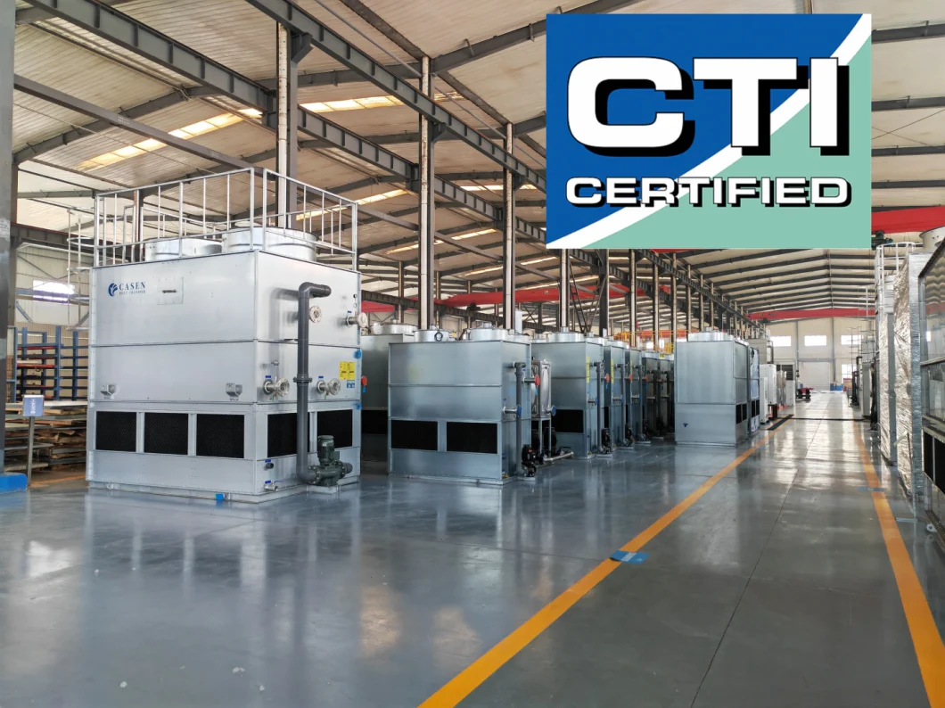 CTI Certificate Casen Brand Air Evaporative Cross Current/Counter Flow Closed Circuit Type Steel Water Cooling Tower Price