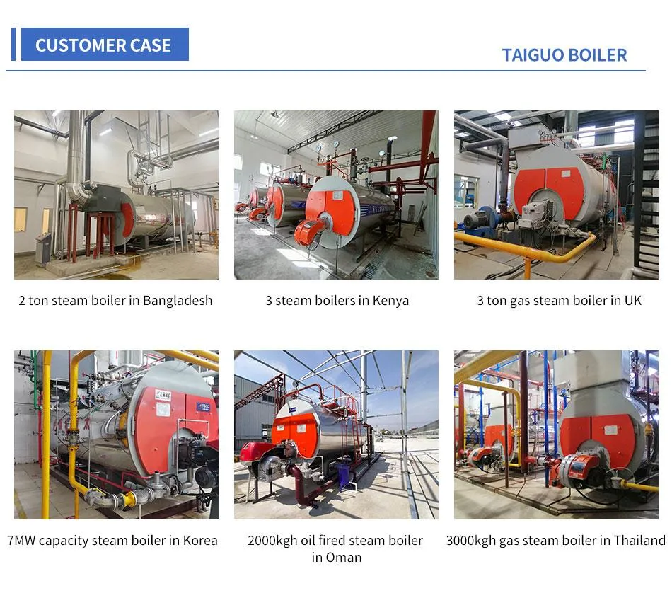 1 to 20 Ton Oil Gas Fired LNG Horizontal Industrial Steam Boiler