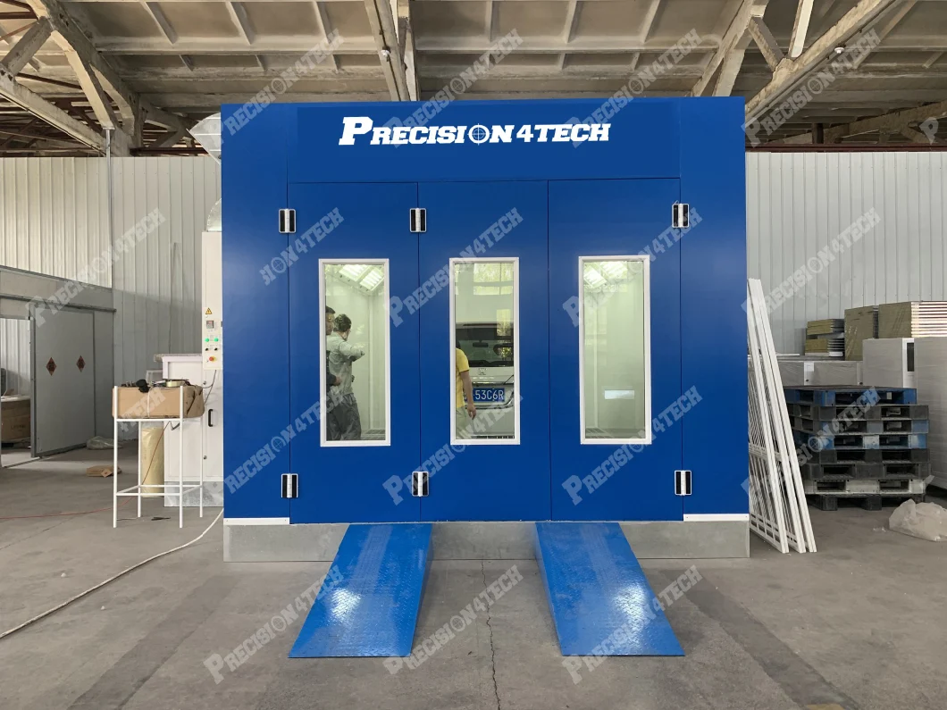Precision Brand Customized Auto Spray Paint Booth &amp; Car Body Frame Machine in One 20FT Container