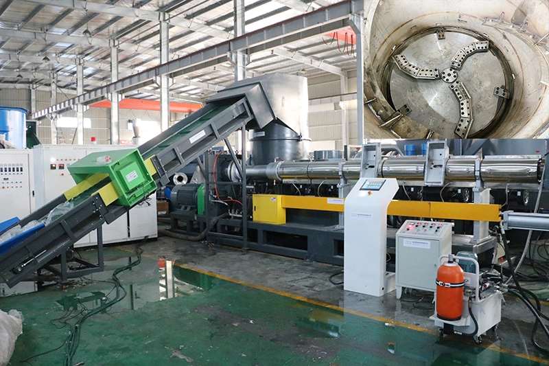200Kg/h PP PE EPS Recycle Plastic Pellet Production Line / Granules Making Machine Price