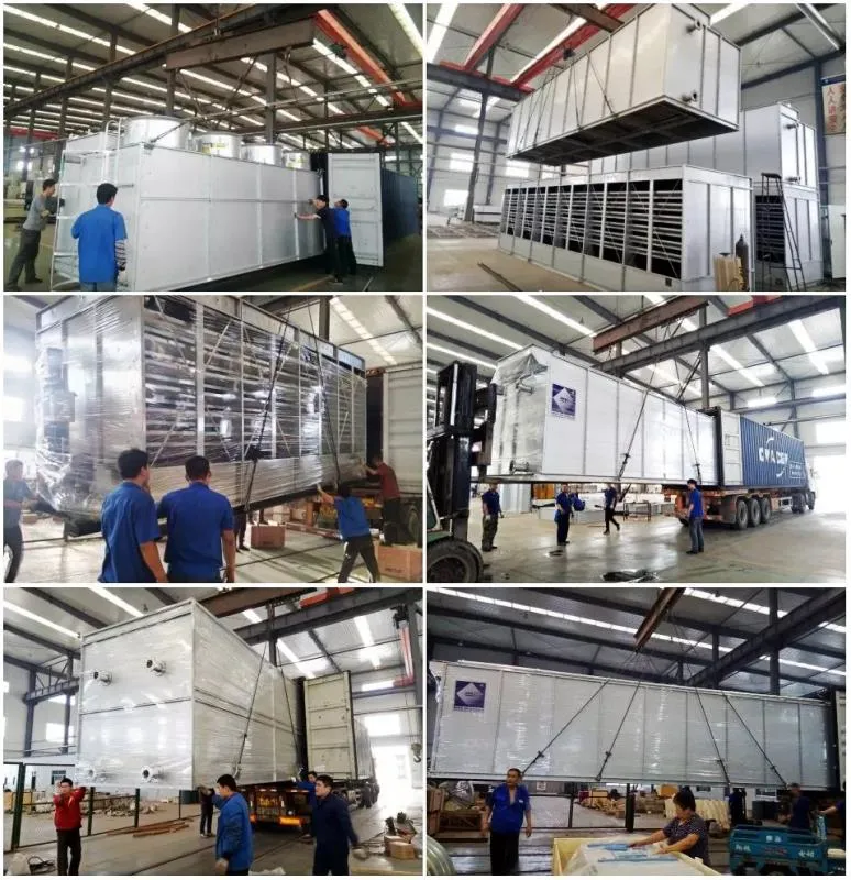 CTI Certified Rectangular Cross Flow Type Cooling Tower Water Cooling Tower Air Evaporative