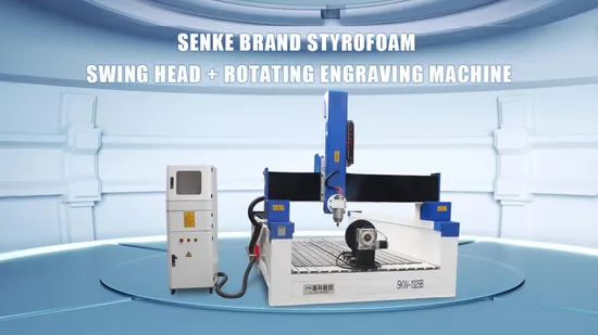 4 Axis Styrofoam Statue 3D Cutting Engraving Foam CNC Router Milling Machine for EPS Styrofoam Polystyrene