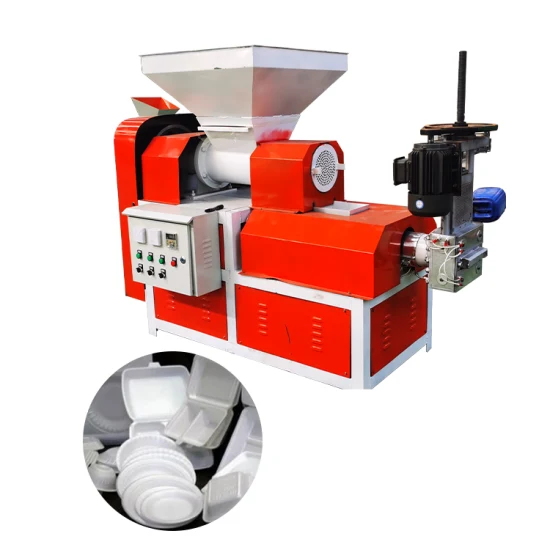 Big Capacity EPE EPS Foam Recycle Machinery Recycled Plastic Extruder Foam Recycling Machine