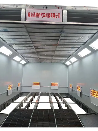 Precision Brand Customized Auto Spray Paint Booth &amp; Car Body Frame Machine in One 20FT Container