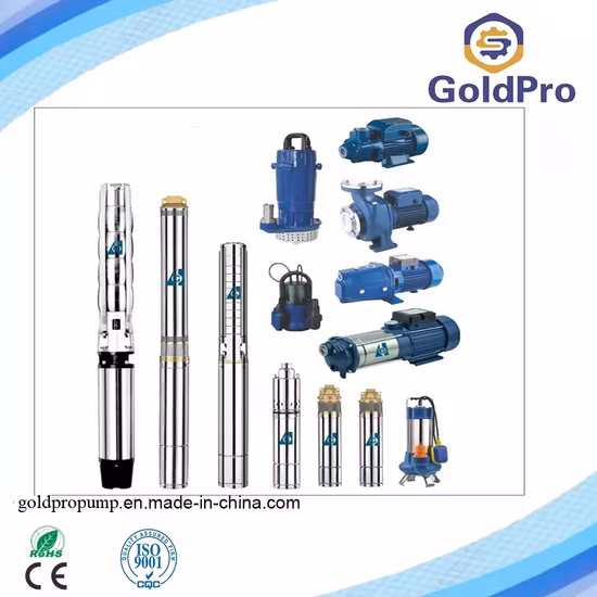 4sdm 4 Inch 1HP 1.5HP 2HP 3HP Hybrid Environmentally Submersible Multi-Stage Irrigation Strong Anti-Sand High Pressure Stainless Steel Deep Well Turbine Pump